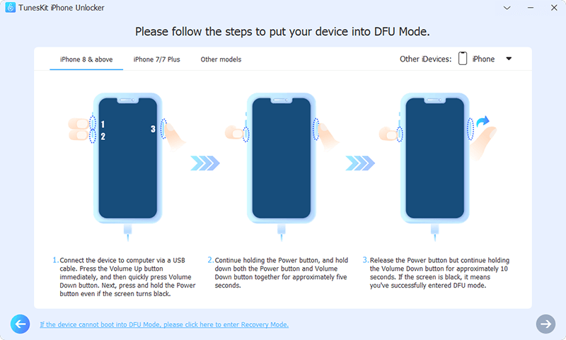 TunesKit iPhone Unlocker screenshot 2